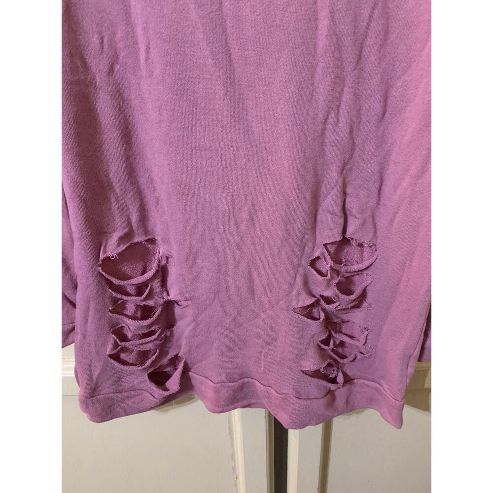 Jordann Light Weight Distressed Sweater Size Small. Pinkish Purple - Picture 2 of 7